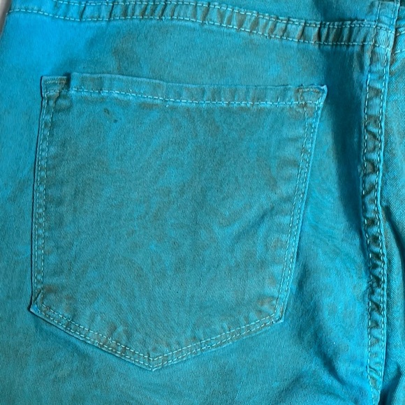 NYDJ SKINNY JEANS COLOR TURQUOISE SIZE 2 - Picture 4 of 9